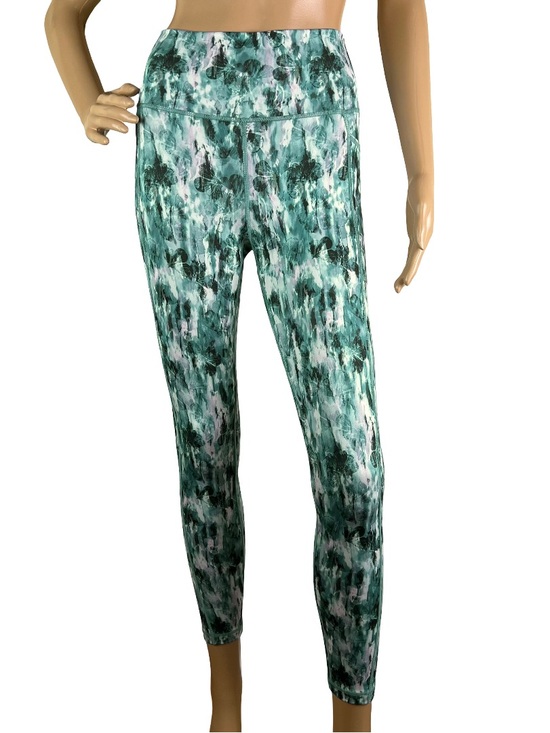 Sweaty Betty Pants - NEW SWEATY BETTY GREEN BUTTERFLY TIE-DYE PRINTED LEGGINGS